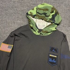 Nike Jordan UCLA Bruins Military On Field Camo Salute Hoodie - Men's Sz Med